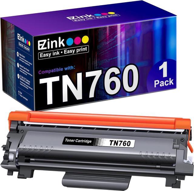 TN760 Black High Yield Toner Cartridge Compatible with Brother HL-L2350DW  L2370DW L2370DWXL L2390DW L2395DW MFC-L2690DW L2710DW L2730DW L2750DW