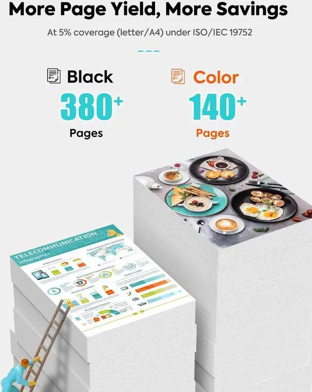 Alt view image 2 of 7 - TESEN New Version 232XL Remanufactured Ink Cartridge Replacement for Epson 232XL Ink Cartridges Combo Pack T232 T232XL to use with Expression Home XP-4200 XP-4205 Workforce WF-2930 WF-2950 (4 Pack)