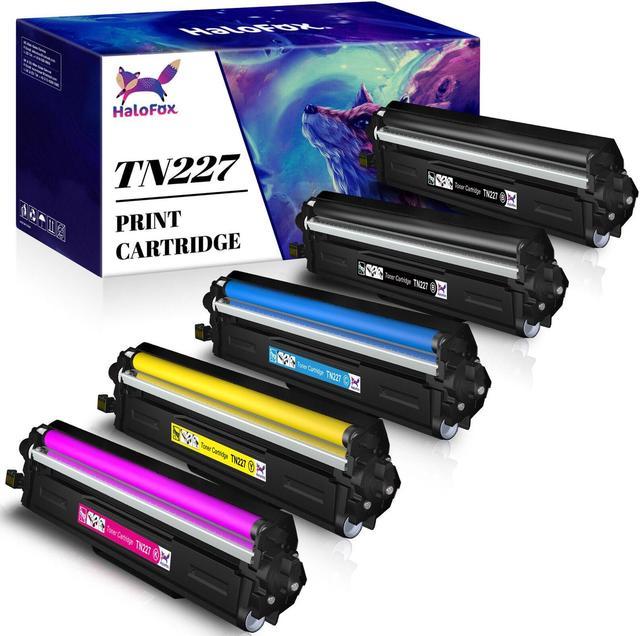 5-Pack Toner replacement for Brother TN227 223 HL-L3270CDW L3290CDW  MFC-L3710CW 