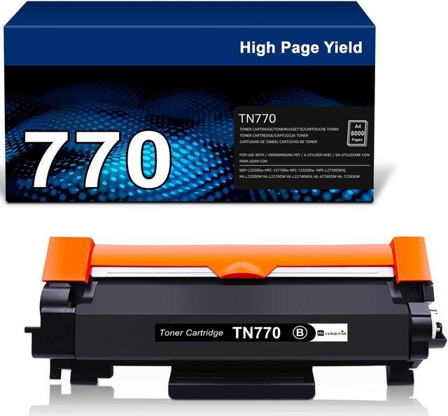 2x TN770 Black Toner Cartridge compatible with Brother MFC-L2730DW  HL-L2370DW