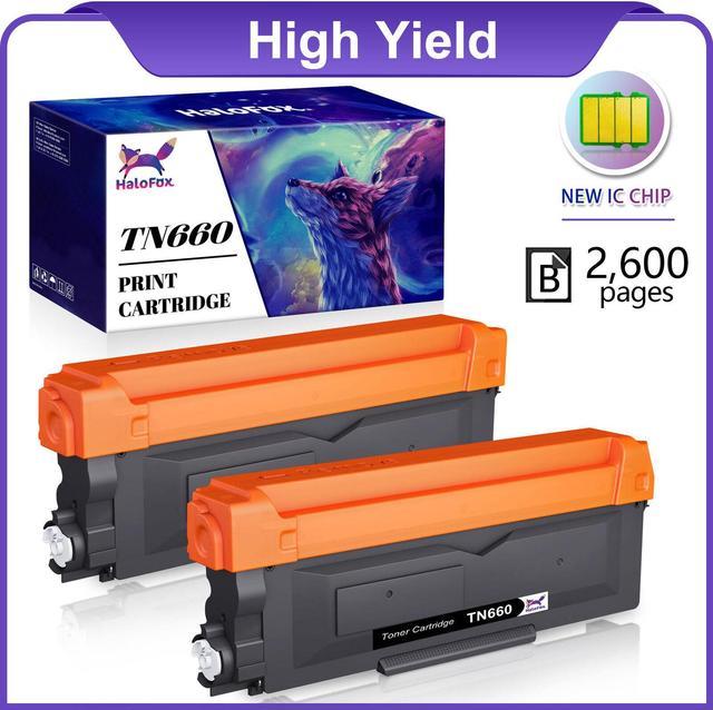 2Pack TN660 Toner Cartridge For Brother TN630 HL-L2340DW DCP-L2520DW DCP-L2540DW  