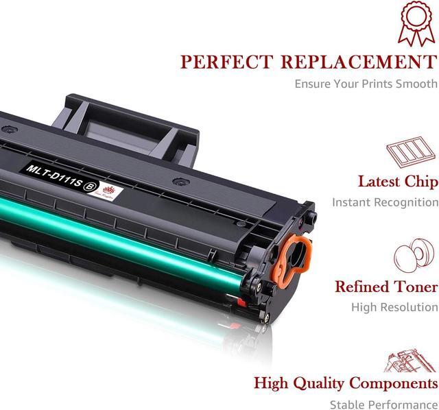 Alt view image 4 of 6 - 2 Pack Black MLT-D111S Toner Cartridge for Samsung Xpress M2020W M2022 Printer