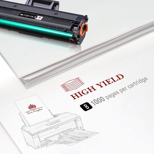 Alt view image 6 of 6 - 2 Pack Black MLT-D111S Toner Cartridge for Samsung Xpress M2020W M2022 Printer