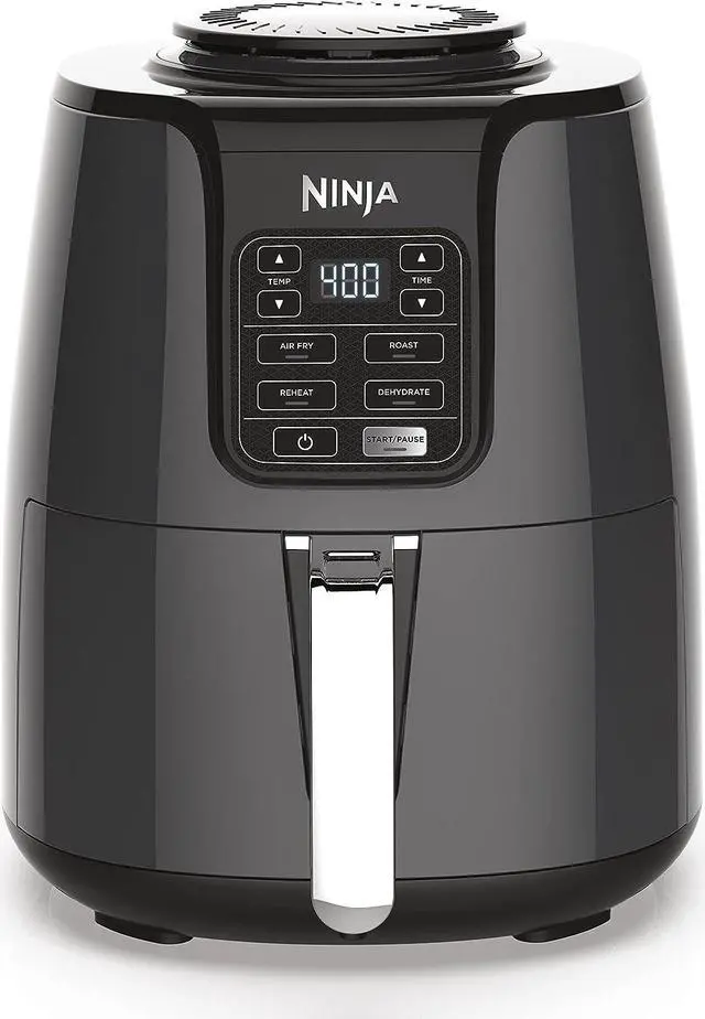 Main image of Ninja AF101 Air Fryer that Crisps, Roasts, Reheats, & Dehydrates, for Quick, Easy Meals, 4 Quart Capacity, & High Gloss Finish, Grey