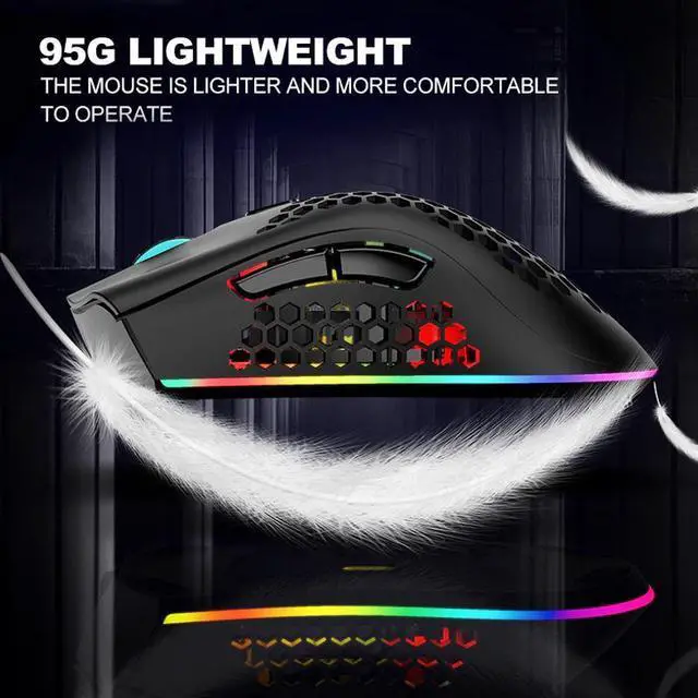 Alt view image 3 of 7 - Wireless Mouse Gaming Rechargeable Optical Mouse Cordless 7 Color LED Backlit PC