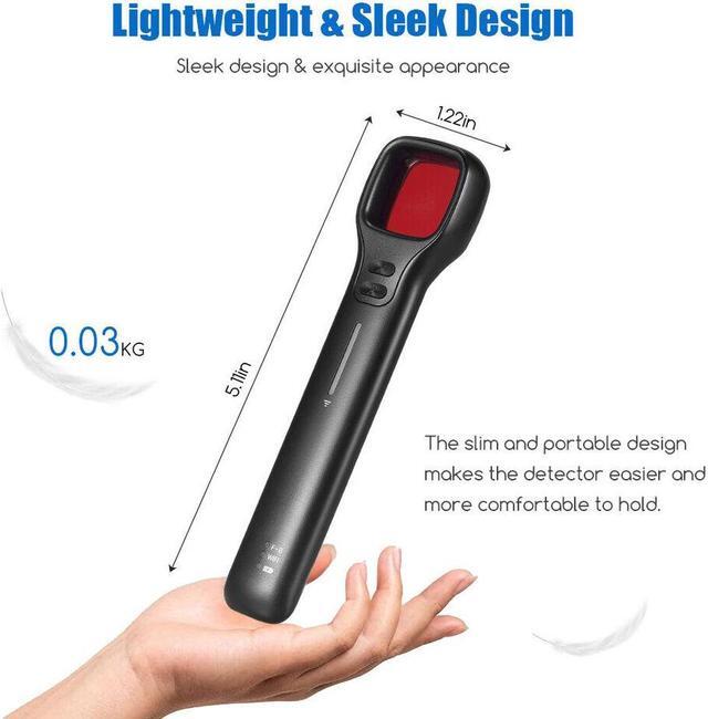 Alt view image 7 of 7 - VOIVEY G6 Sport Bug Detector for Hidden Camera, Fashionable Privacy Protector with Anti Theft System, Hidden Camera Detectors, 7 Levels Sensitivity, 30H Working Time Black