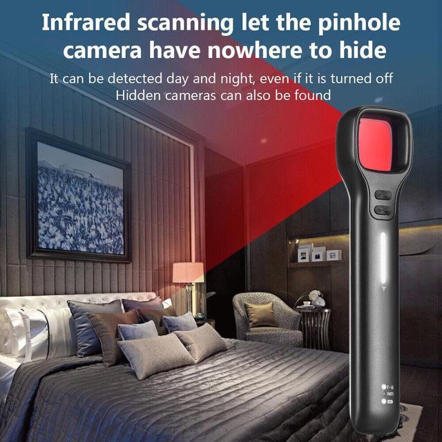 Alt view image 2 of 7 - VOIVEY G6 Sport Bug Detector for Hidden Camera, Fashionable Privacy Protector with Anti Theft System, Hidden Camera Detectors, 7 Levels Sensitivity, 30H Working Time Black