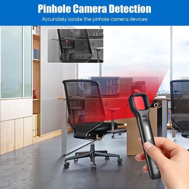 Alt view image 3 of 7 - VOIVEY G6 Sport Bug Detector for Hidden Camera, Fashionable Privacy Protector with Anti Theft System, Hidden Camera Detectors, 7 Levels Sensitivity, 30H Working Time Black