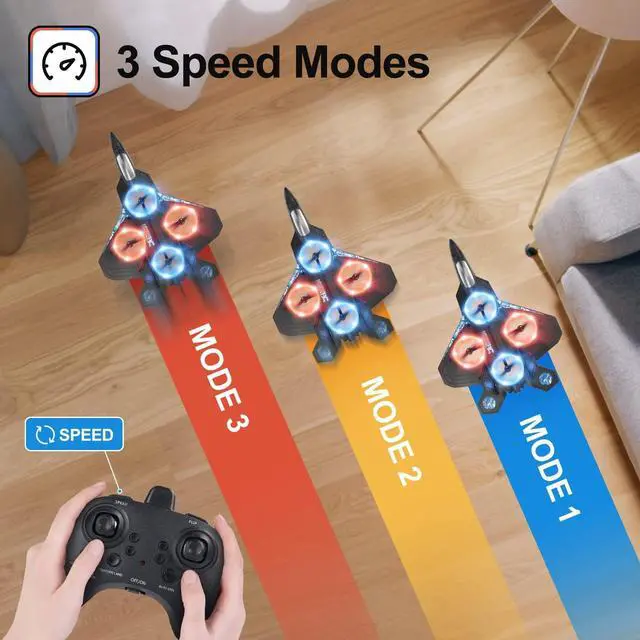 Alt view image 5 of 6 - HOLYFUN Drone for Kids and Beginners RC Plane with Light, Remote Control Airplane Quadcopter Helicopter with Auto Hovering, 3D Flip and 2 Batteries (18 Mins), Great Gift Toy for Boys and Girls