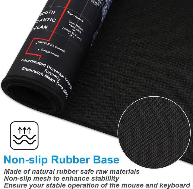 Alt view image 3 of 6 - XXL Professional Large Mouse Pad & Computer Game Mouse Mat (35.4x15.7x0.1IN, Map) (90 * 40 Map)