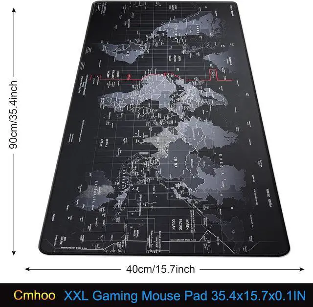 Alt view image 2 of 6 - XXL Professional Large Mouse Pad & Computer Game Mouse Mat (35.4x15.7x0.1IN, Map) (90 * 40 Map)