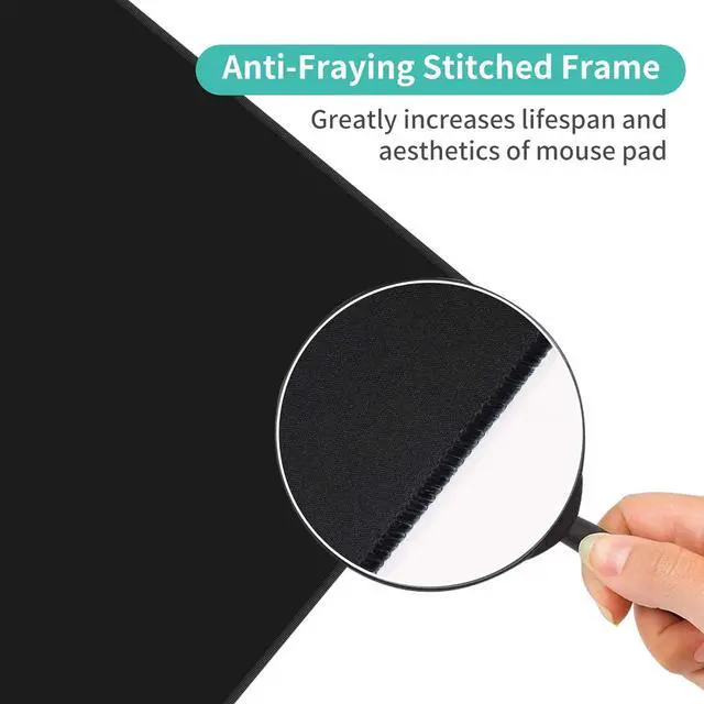 Alt view image 5 of 5 - Dynippy Thin Extended Gaming Mouse Pad (31.5 * 11.8 * 0.08 inch) with Stitched Edges Large , Long XXL Keyboard and Mouse pad Desk Mat for Gaming Office & Home - Galaxy Space