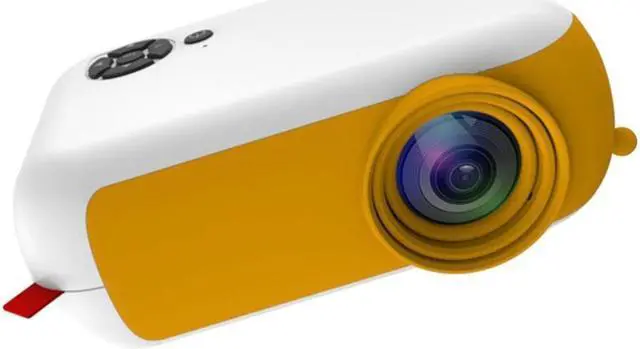 Main image of Mini Projector 1080P Home Theater Cinema Kids Gift Remote Control Yellow