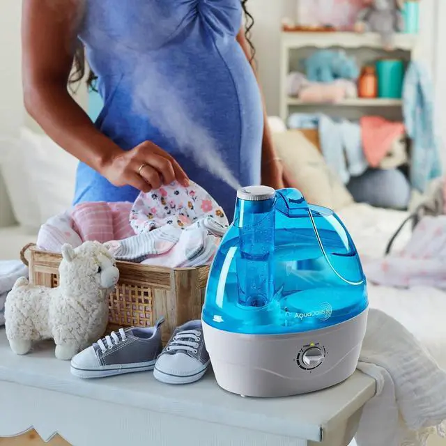 Alt view image 5 of 7 - AquaOasis® Cool Mist Humidifier (2.2L Water Tank) Quiet Ultrasonic Humidifiers for Bedroom & Large room - Adjustable -360 Rotation Nozzle, Auto-Shut Off, Humidifiers for Babies Nursery & Whole House