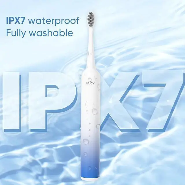 Main image of Sonic Electric Toothbrush Gradient Color Deep Plaque Cleaning 8 Brush Heads
