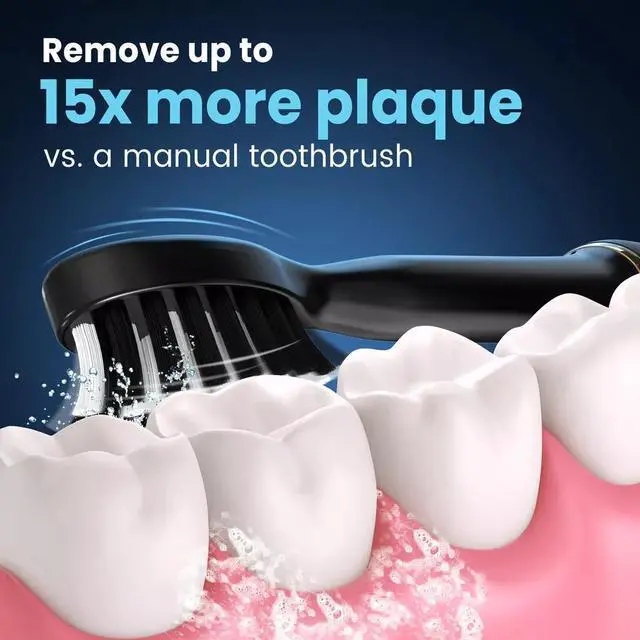 Alt view image 3 of 7 - SEJOY Sonic Electric Toothbrush Rechargeable With 7 Brush Heads Power Toothbrush