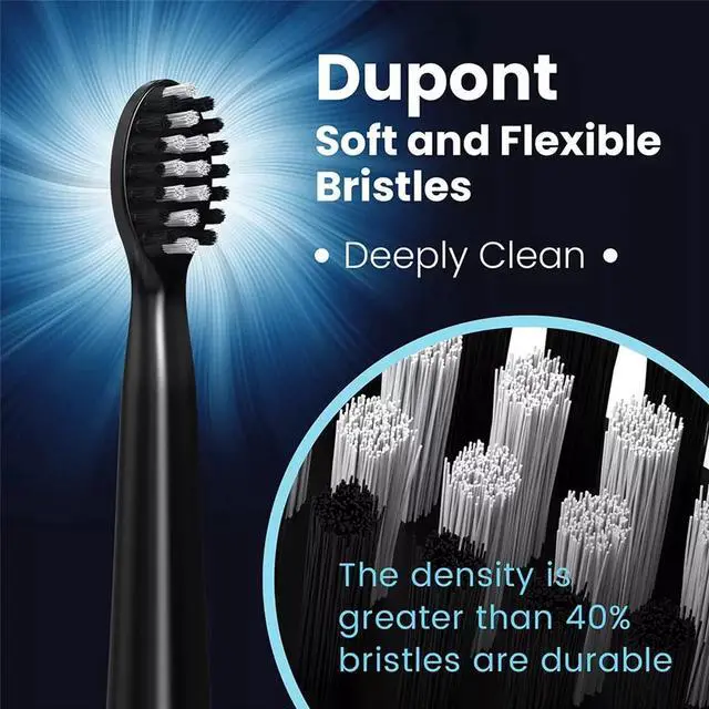 Alt view image 4 of 7 - SEJOY Sonic Electric Toothbrush Rechargeable With 7 Brush Heads Power Toothbrush