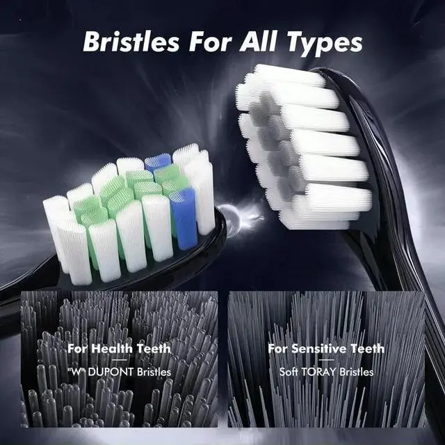 Alt view image 4 of 6 - Electric Toothbrush USB Rechargeable W/ 10 Brush Heads 5Modes