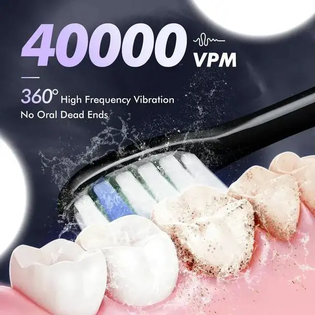 Alt view image 5 of 6 - Electric Toothbrush USB Rechargeable W/ 10 Brush Heads 5Modes