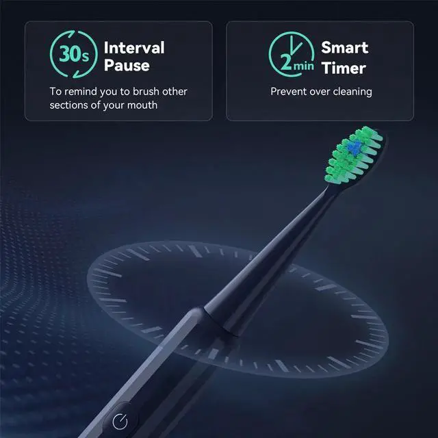 Alt view image 4 of 7 - Sonic Electric Toothbrush USB Rechargeable Power Toothbrush With 8 Brush Heads