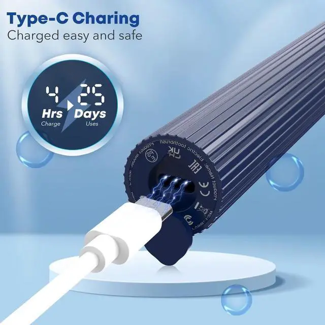 Alt view image 4 of 7 - Electric Toothbrush Rechargeable With 4 Brush Heads for Adults and Kids