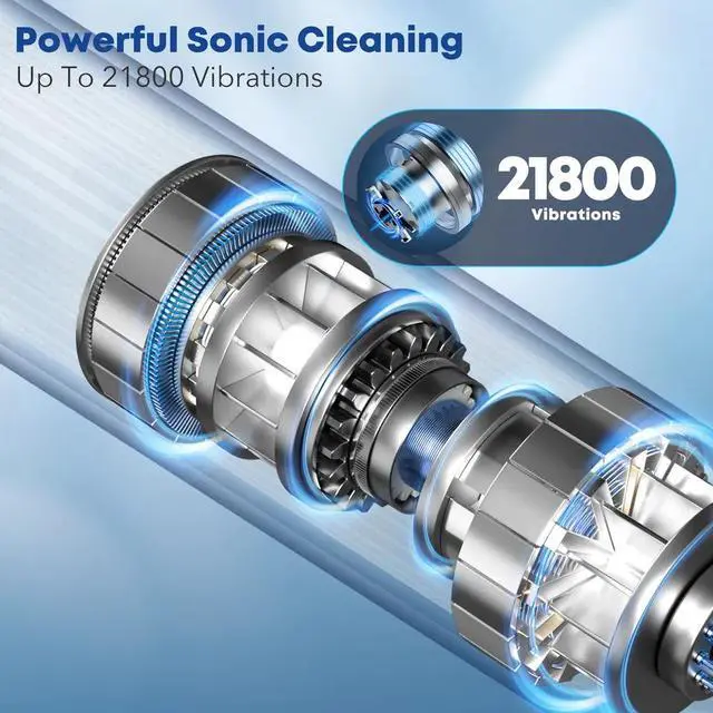 Alt view image 3 of 7 - Electric Toothbrush Rechargeable With 4 Brush Heads for Adults and Kids