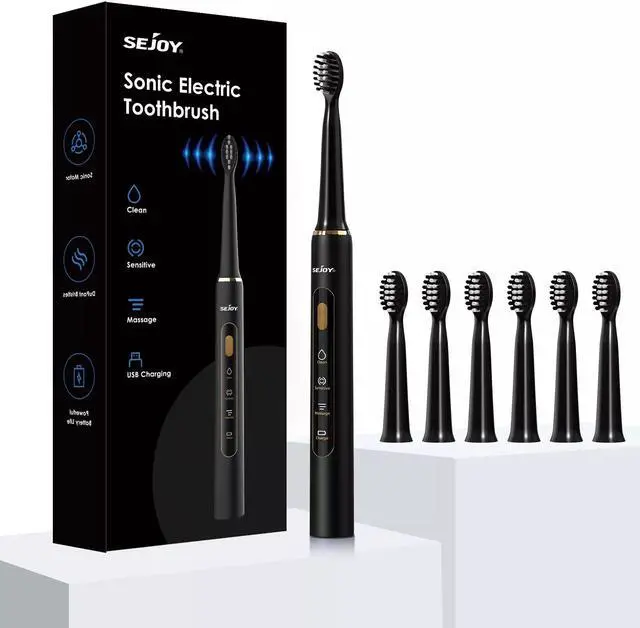 Main image of SEJOY Electric toothbrush High frequency deep oral cleaning 3 cleaning modes