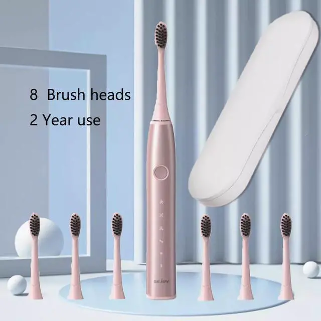 Alt view image 3 of 5 - Sejoy Sonic Electric Toothbrush Rechargeable 5 Modes USB 8 brush heads