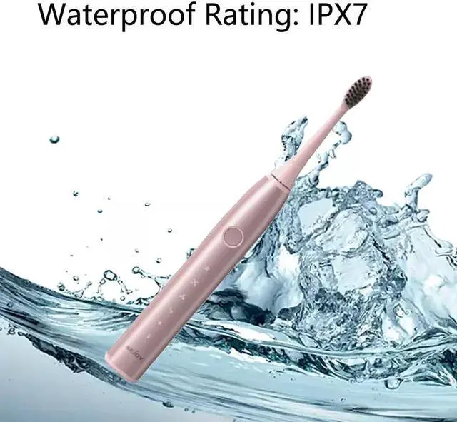 Alt view image 2 of 5 - Sejoy Sonic Electric Toothbrush Rechargeable 5 Modes USB 8 brush heads