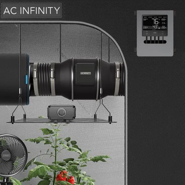 Alt view image 7 of 7 - AC Infinity Controller 69, Smart Environmental Controller with Temperature, Humidity, Timer, Cycle, Schedule Controls, for Grow Tent Cooling Ventilation Lighting