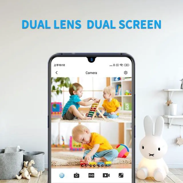 Alt view image 4 of 6 - True 2K Small Hidden Camera - Dual Lens - Mini Wireless Spy Cam - WiFi Tiny Nanny Cam DIY Module - Compact & Secret Surveillance Indoor Outdoor Security