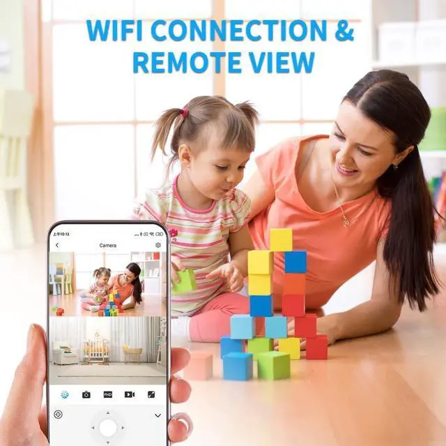 Alt view image 6 of 6 - True 2K Small Hidden Camera - Dual Lens - Mini Wireless Spy Cam - WiFi Tiny Nanny Cam DIY Module - Compact & Secret Surveillance Indoor Outdoor Security