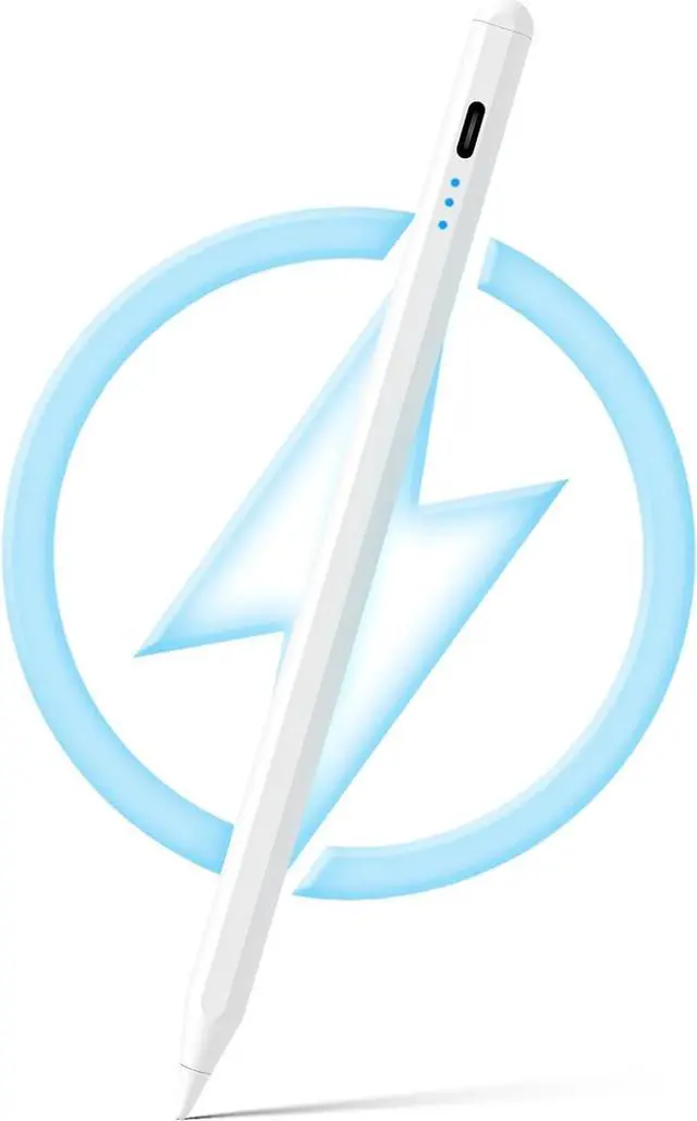 Main image of Stylus Pen for iPad 9th&10th Generation - iPad Pencil 2nd Generation, Fast Charge Active Pencil Compatible with 2018-2024 Apple iPad Pro11&12.9 inch, iPad Air 3/4/5,iPad 6-10,iPad Mini 5/6 Gen-White