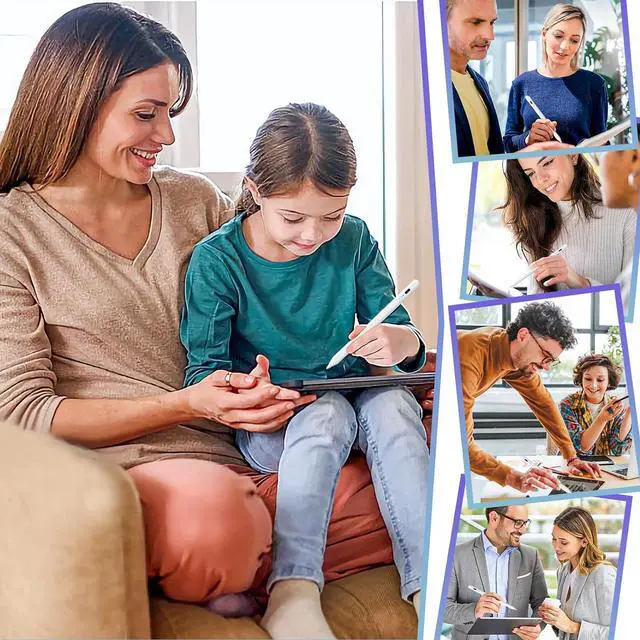 Alt view image 7 of 7 - Stylus Pen for iPad 9th&10th Generation - iPad Pencil 2nd Generation, Fast Charge Active Pencil Compatible with 2018-2024 Apple iPad Pro11&12.9 inch, iPad Air 3/4/5,iPad 6-10,iPad Mini 5/6 Gen-White