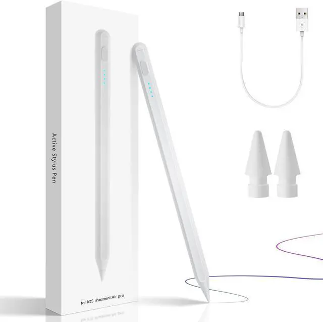 Main image of Stylus Pen for iPad, iPad Pencil, 10 mins Fast Charge iPad Pen with Palm Rejection, Apple Pencil USB C, Low Latency, Tilt Sensitivity, Apple Pencil for iPad Pro/Air/Mini (White)