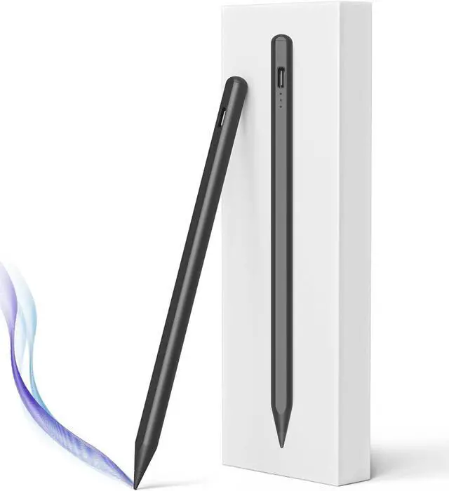 Main image of Stylus Pen for iPad, 15 mins Fast Charging Apple iPad Pencil with Palm Rejection, Tilt Sensitivity, Work for 2018-24 iPad Air 3/4/5, iPad Mini 5/6, iPad 6/7/8/9/10, iPad Pro 11" and 12.9" (Black