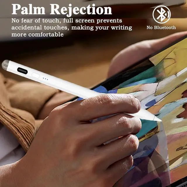 Alt view image 5 of 7 - Stylus Pen for iPad with Palm Rejection and Tilt Sensitivity,Fast Charging Magnetic Dual-Tip iPad Stylus Pencil Compatible with iPad Pro 11/12.9 inch,iPad 6/7/8/9/10,iPad Air 3/4/5,iPad Mini 5/6