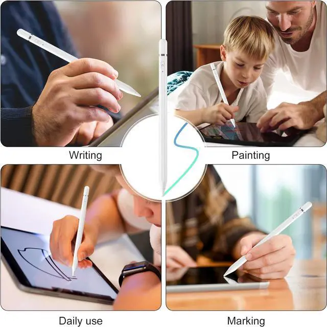 Alt view image 7 of 7 - Stylus Pen for iPad with Quick Charge&Palm Rejection Active Pencil Compatible with iPad 2018-2024 Apple iPad Pro 11/12.9 Inch,iPad Air 3/4,iPad6/7/8/9, iPad Mini 5/6