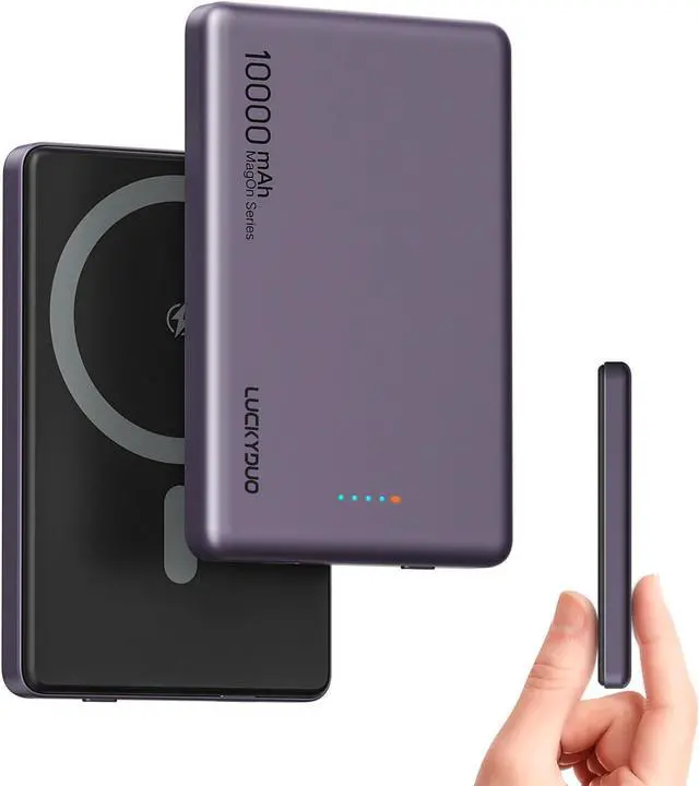 Main image of Ultra Slim 10000mAh for Magsafe Portable Charger,0.47IN Thin Wireless Magnetic Power Bank, Compact Battery Pack with PD 20W Two Way USB-C Charging,Compatible with iPhone 15/14/13/12 Series