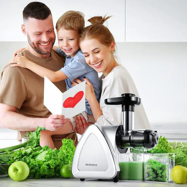 Alt view image 7 of 7 - Portable Juicer,Juicer Machines with Reverse Function,Low Noise Electric Cold Press Juicer, High Juice Yield Easy to Clean for Vegetables and Fruits -Silver
