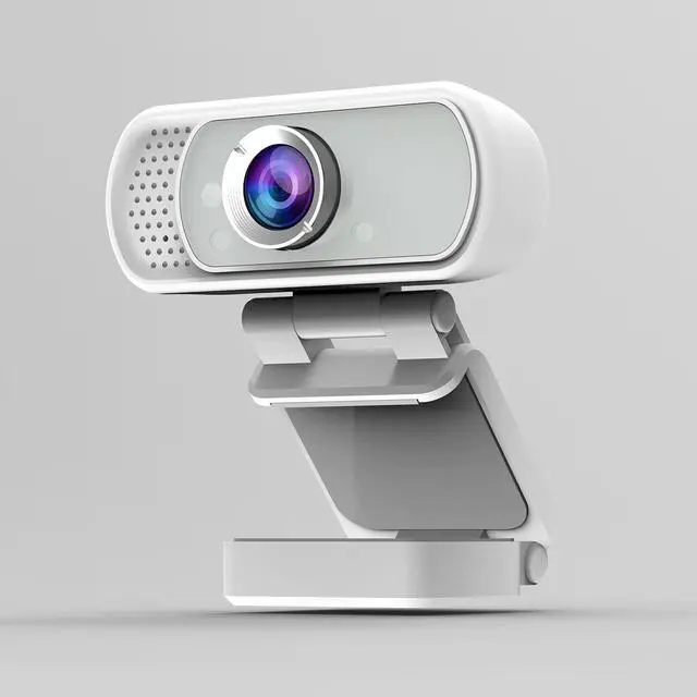 Alt view image 3 of 5 - ZIQIAN 1080P Webcam with Microphone, HD Webcam Web Camera with Tripod Stand, Widescreen USB Computer Camera-White