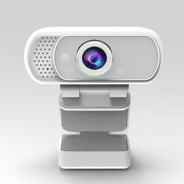 Alt view image 4 of 5 - ZIQIAN 1080P Webcam with Microphone, HD Webcam Web Camera with Tripod Stand, Widescreen USB Computer Camera-White