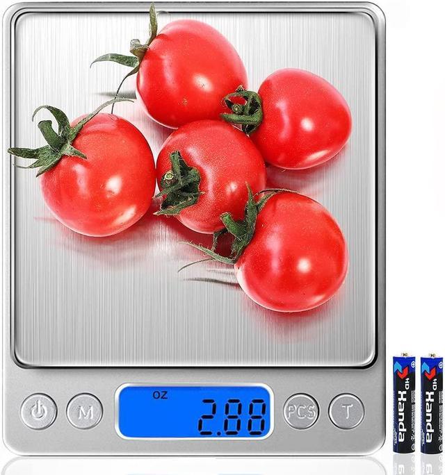 Food Scale Digital Kitchen Scale for Food Ounces and Grams Small Electronic Pocket Scale for Weight Loss Baking Cooking Coffee Jewelry 6.6lb 3kg 0.01oz 0.1g Precision Batteries 2 Trays Newegg