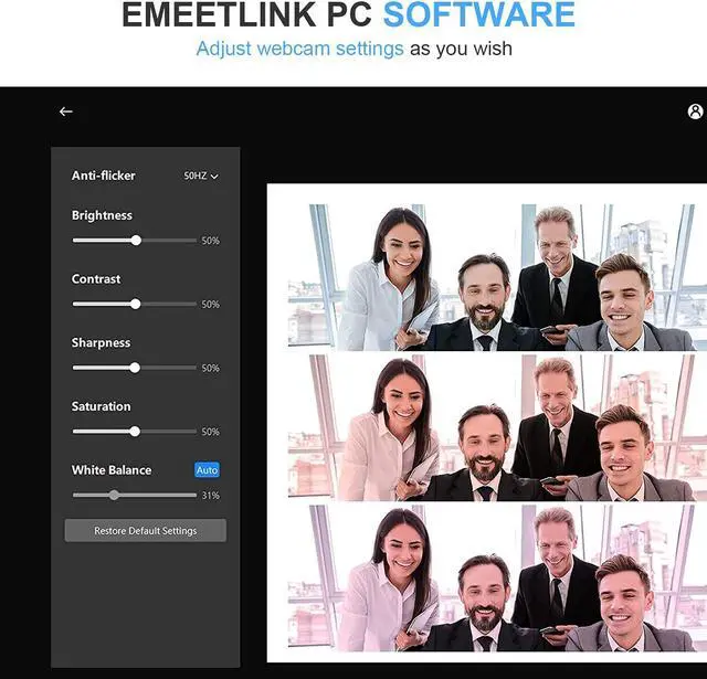 Alt view image 3 of 7 - EMEET 1080P Webcam with Microphone, C960 Web Camera, 2 Mics Streaming Webcam, 90°FOV Computer Camera, Plug and Play USB Webcam for Online Calling/Conferencing, Zoom/Skype/Facetime/YouTube, Laptop/PC