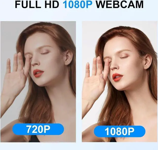 Alt view image 3 of 6 - 1080P Webcam - Privacy Cover and Tripod, Dual Noise-Cancelling Microphones, Autofocus - 90° View USB Webcam for Calls, Conferences, Zoom, Skype - Plug & Play for Laptop and Desktop (C920)