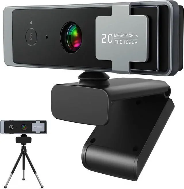 Main image of 1080P Webcam - Privacy Cover and Tripod, Dual Noise-Cancelling Microphones, Autofocus - 90° View USB Webcam for Calls, Conferences, Zoom, Skype - Plug & Play for Laptop and Desktop (C920)