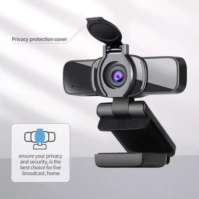 Alt view image 3 of 7 - Dericam USB Web Camera, 1080P HD Webcam with Microphone and Privacy Cover [Plug and Play], 1080p/30fps Laptop Face Cam for Zoom/Skype/Teams, PC Video Conference