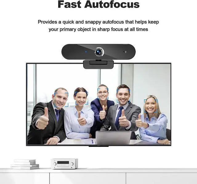 Alt view image 6 of 7 - 4K Webcam with Microphone, 4K Autofocus Web Camera with Privacy Cover and Tripod,Plug and Play,USB Webcam for Laptop PC,Pro Streaming/Video Recording/Calling Conferencing/Online Classes