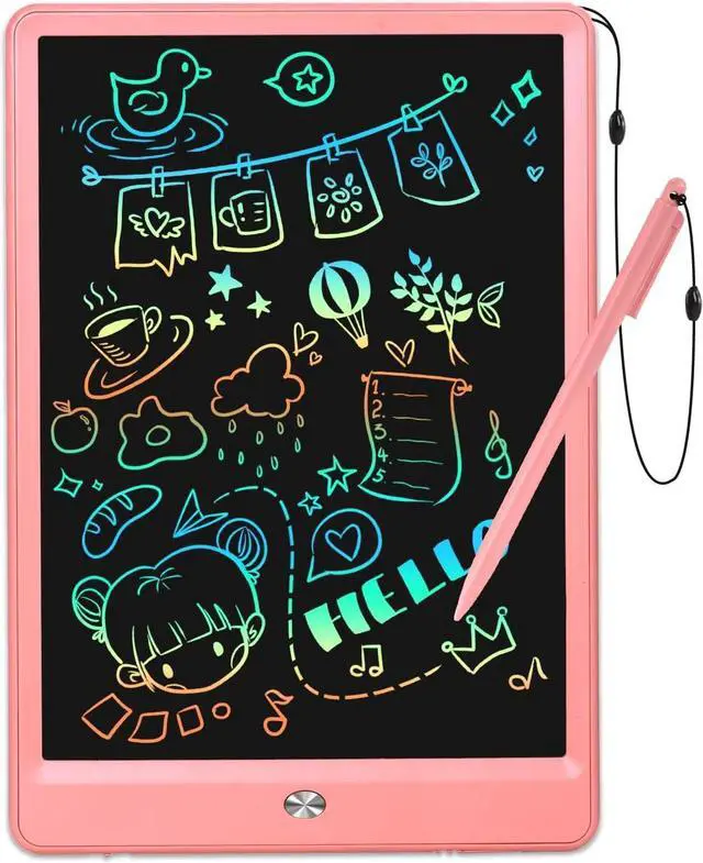 Main image of EooCoo Drawing Board, 10 Inch LCD Writing Tablet, Electronic Drawing Tablet, Girl Birthday Gift, Kids Toys, Drawing Pad Girls Toys, Educational Toys for Ages 3-6, Kids Travel Essential