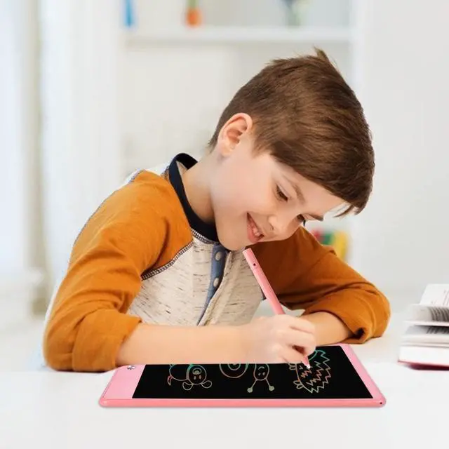 Alt view image 7 of 7 - EooCoo Drawing Board, 10 Inch LCD Writing Tablet, Electronic Drawing Tablet, Girl Birthday Gift, Kids Toys, Drawing Pad Girls Toys, Educational Toys for Ages 3-6, Kids Travel Essential